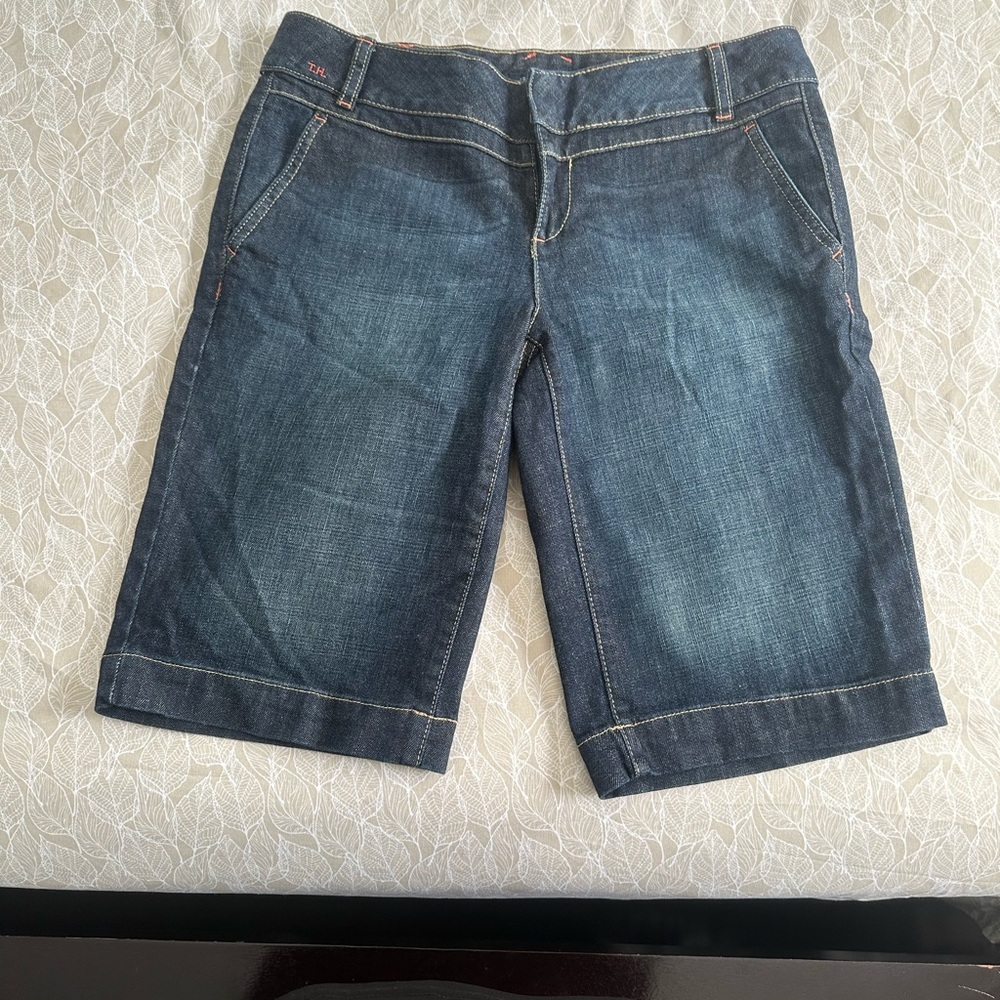 Tommy Hilfiger Bermuda Denim Shorts Size 8 - Picture 2 of 16